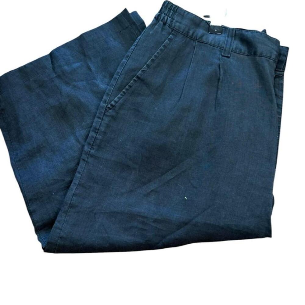 Black linen pants